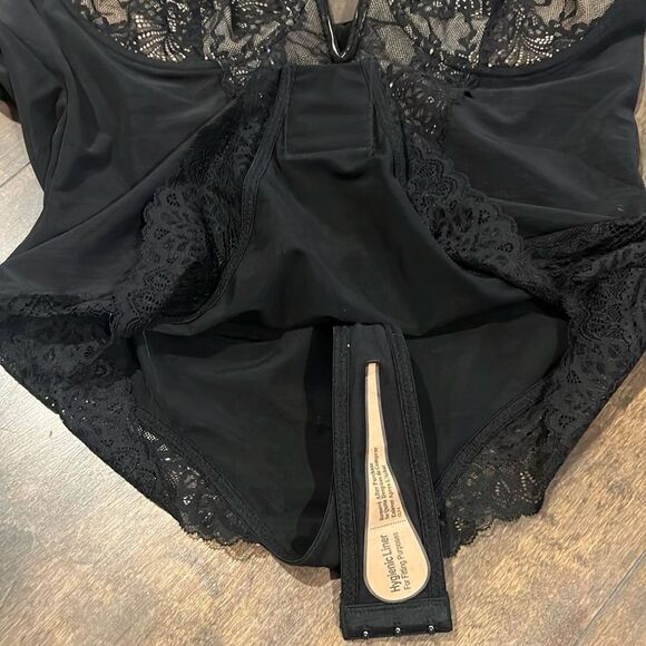 Popilush Lace Shapewear Bodysuit Tummy Control Backless V Neck Thongs Sh… - Picture 12 of 16